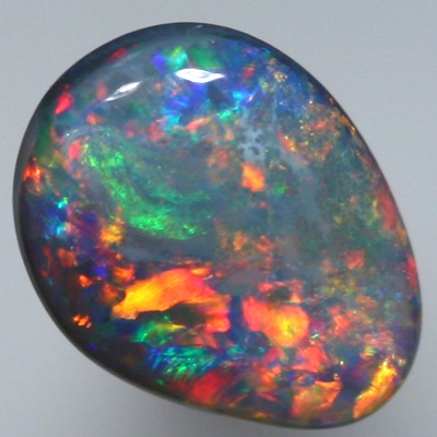 SOLID SEMI BLACK OPAL Floral pattern. Gemmy colour sparkles in many layers